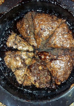 A picture of chocolate pudding cake.