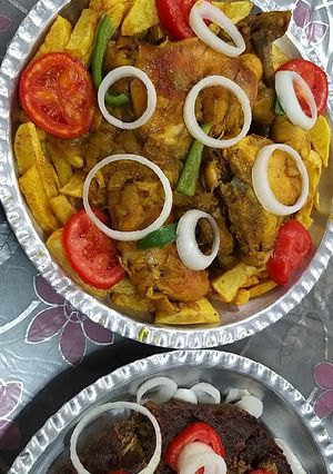 عکسی از دستور مرغ زعفرنی خوشمزه
