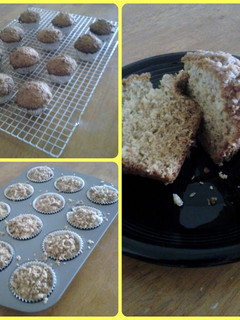 A picture of Banana Streusel Muffins.