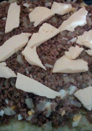 Una foto de Pastel de papa con queso ❤