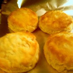 A picture of my buttermilk biscuits.