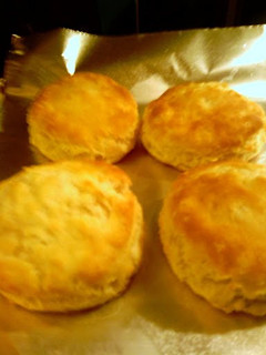 A picture of my buttermilk biscuits.