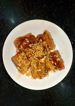 Hình của món Ba rọi mắm tỏi.