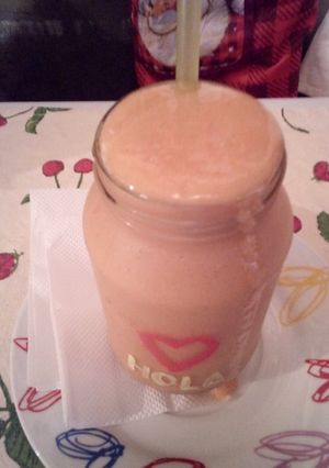 Una foto de Cremoso de lechosa cambur y yogurt