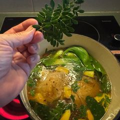 A picture of Chicken Tinola (Filipino Tinolang Manok).