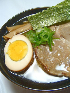 A picture of You Can Make This At Home! Ramen Noodles with Soy Sauce Flavored Soup.
