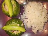 Calabacitas rellenas de atún