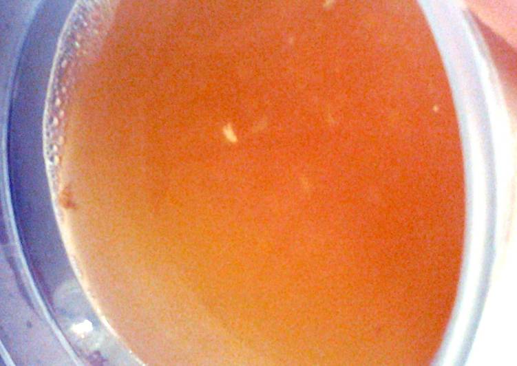 Steps to Make Award-winning sinus saver ginger lemon honey broth