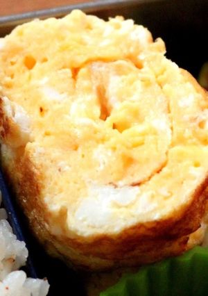 A picture of Fluffy Mayo Cheese Tamagoyaki for Your Bento.