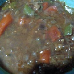 Capsicum curry A picture of Capsicum curry.