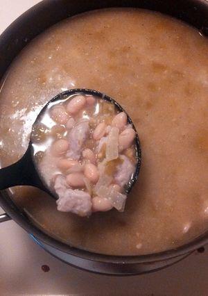 A picture of Pork Chop Chili.