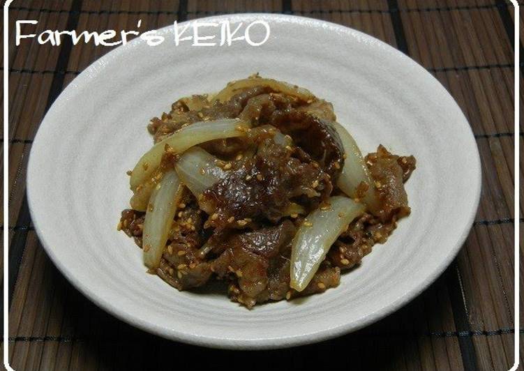 Sweet-Savoury Stir-fry with Sweet New Harvest Onion and Beef