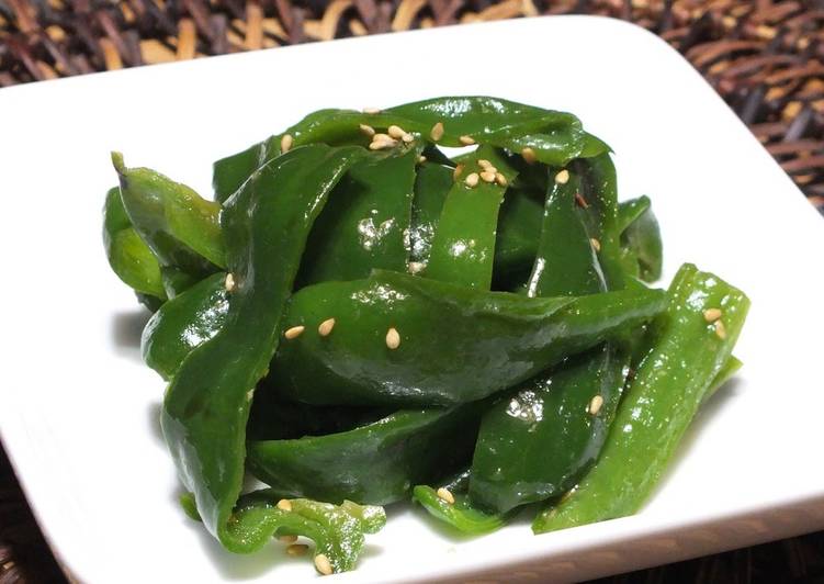 Easiest Way to Prepare Super Quick Homemade Green Pepper Namul