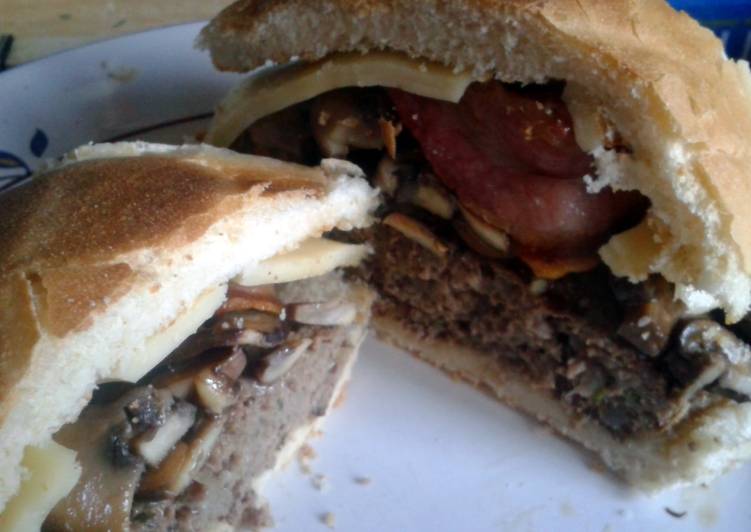 Recipe of Speedy &#39;The Big Swiss&#39; Aberdeen Angus Burger