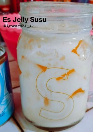 Foto resep Es Jelly Susu