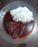 Pollo enchilado tipo barbacoa