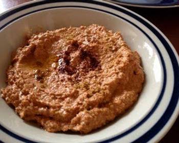 Easy Recipe Muhammara Red Bell Pepper and Nuts Dip Delicious Simple