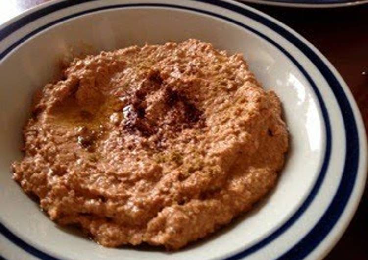 Recipe of Award-winning Muhammara (Red Bell Pepper and Nuts Dip)