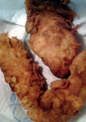 A picture of simple fried chicken.
