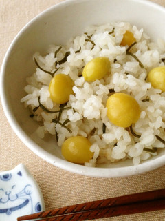A picture of Ginkgo Nut Rice.
