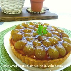 A picture of Grape Tart with Red Wine Jelly.