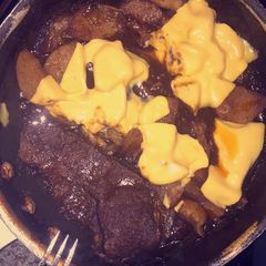 A picture of Southern Style Steak And Potatoes.