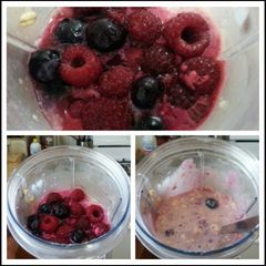 A picture of Berry Overnight oats.