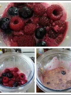 A picture of Berry Overnight oats.