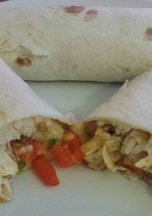 A picture of Stuffed, Baked Burritos.