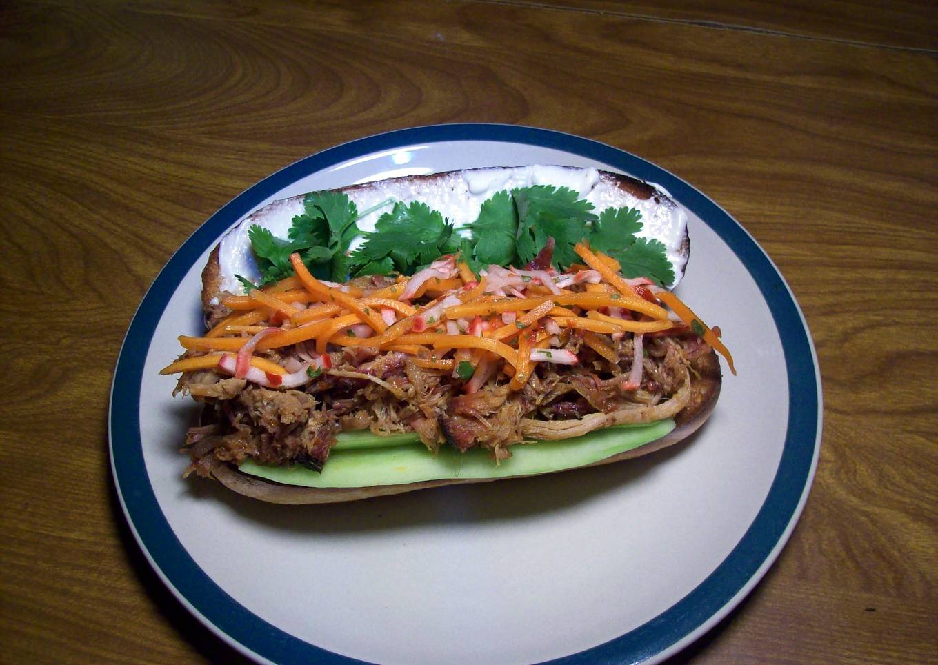 Banh Mi (Vietnamese Pulled Pork Sandwich)