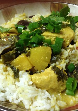 A picture of Melissa's Crockpot Thai Chicken.