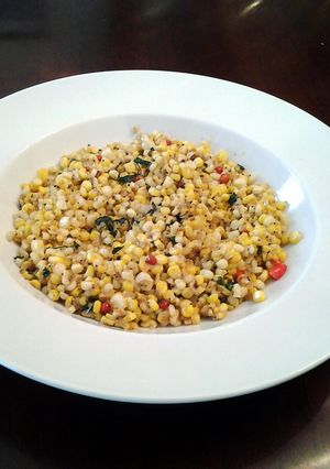A picture of Sauteed Chili Garlic Corn.