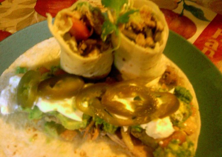 Step-by-Step Guide to Prepare Any-night-of-the-week sunshines chicken burritos