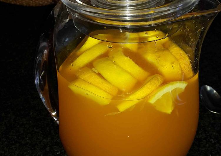 Simple Way to Make Super Quick Homemade Orange Ice Tea