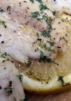 A picture of Greek Lemon Baked Tilapia.