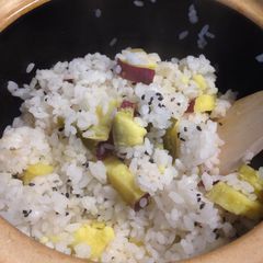 Japanese Sweet Potato Rice A picture of Japanese Sweet Potato Rice.
