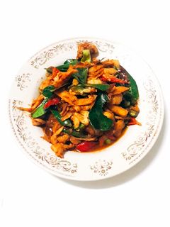 รูปของ ไก่ผัดฉ่าหน่อไม้สด