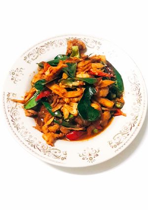 รูปของ ไก่ผัดฉ่าหน่อไม้สด