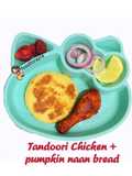 Tandori chicken + pumpkin naan bread