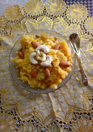 A picture of Mango suji ka halwa.