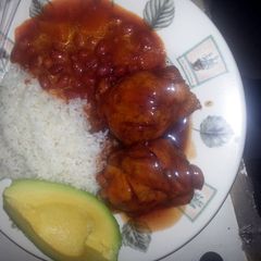 A picture of oven honey bbq chicken.