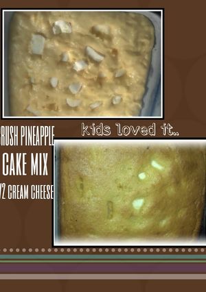 A picture of pineapple's cream cheese baby.