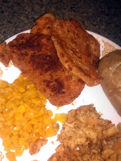A picture of Simple breaded pork chops.