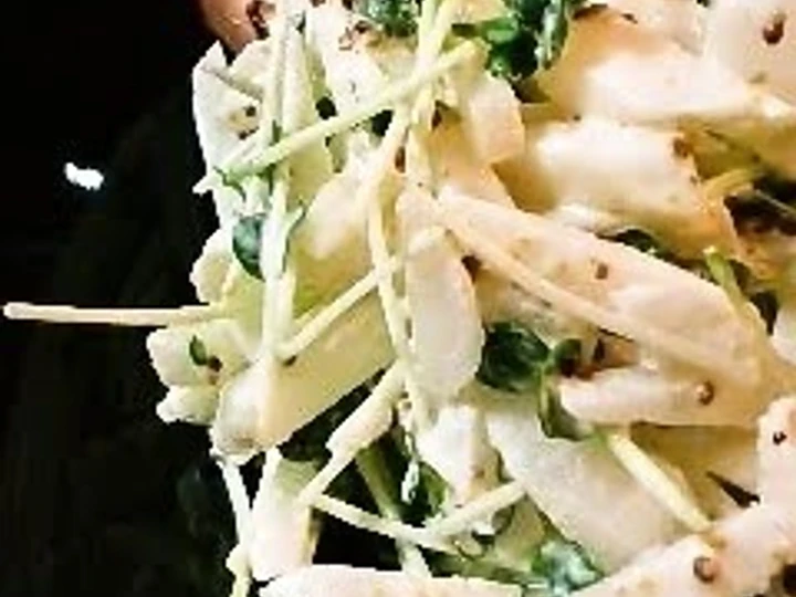 Easy Steps Prepare|Recipe} Asian Pear and Daikon Radish Sprout Salad Anti-Fail