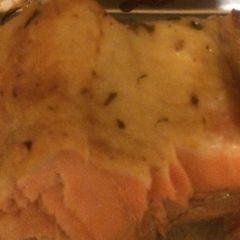A picture of Salmon Scampi.