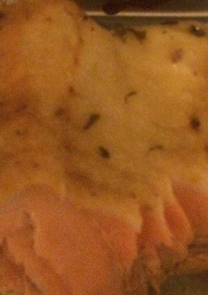 A picture of Salmon Scampi.