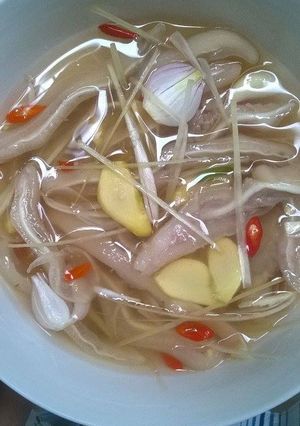 Hình của món Tai Heo Ngâm Giấm Chua Ngọt.