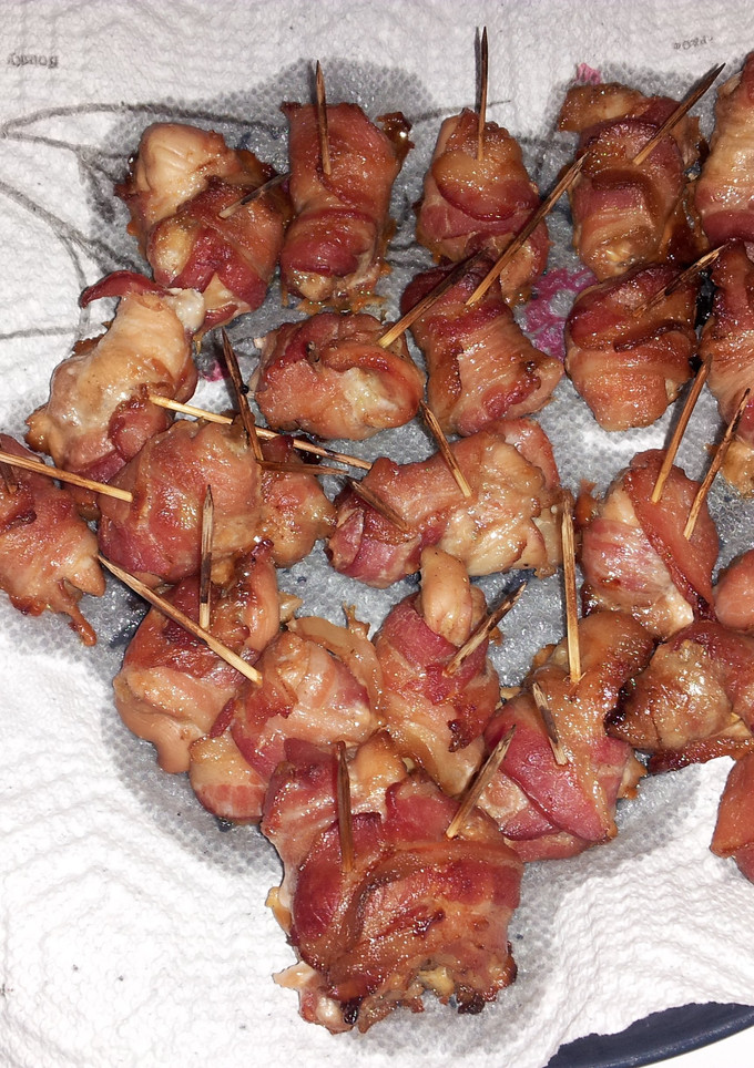 A picture of Bacon wrap chicken.