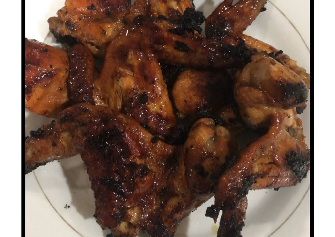 Kepak ayam dengan kicap manis