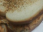 A picture of chicken egg sandwich